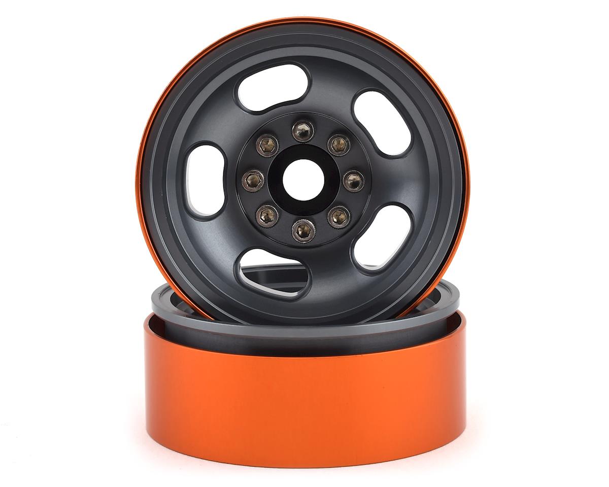 Team KNK 5 Slot 1.9" Aluminum Beadlock Wheel (Grey) (2) (KNKW90210)