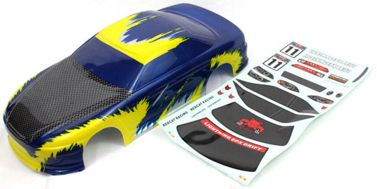 REDCAT - 12305 1/10 On-Road Body (Blue/Yellow)(1pc) (12305)