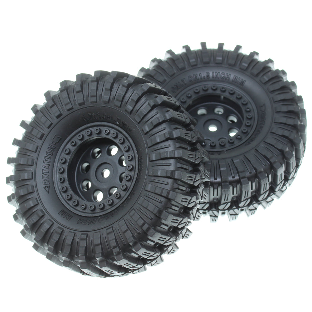 REDCAT - RER30788 Pre-Mounted MT-9 Mud Terrain Tire on beadlock wheels (1pr) (RER30788)