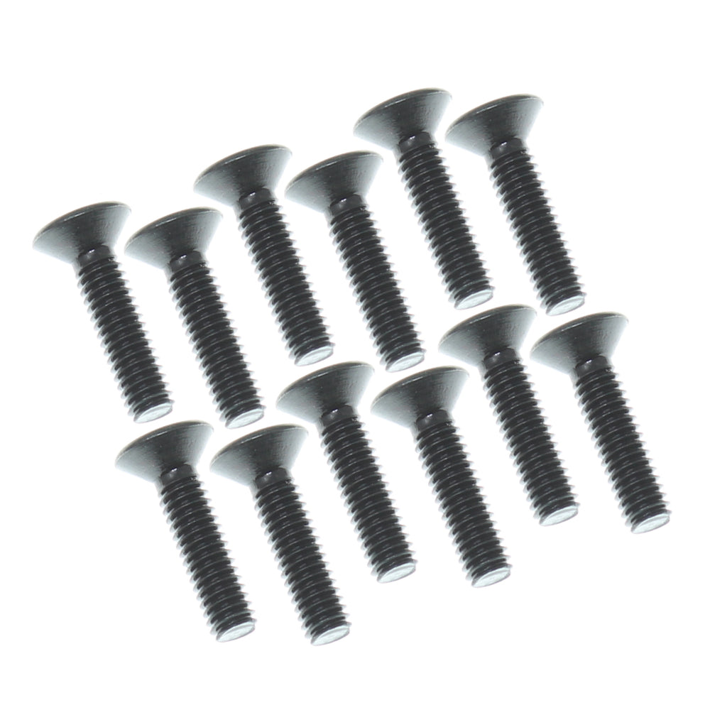 REDCAT - RER18812 4x16mm Countersunk Hex Machine Thread Screws (12pcs) (RER18812)