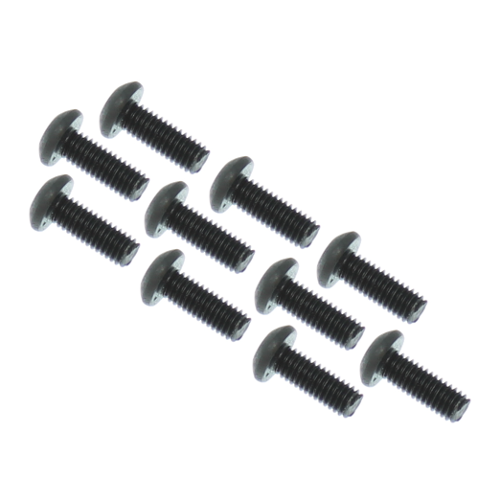 REDCAT - RER11375 3x8mm Button Head Hex Machine Thread Screws (10pcs) (RER11375)