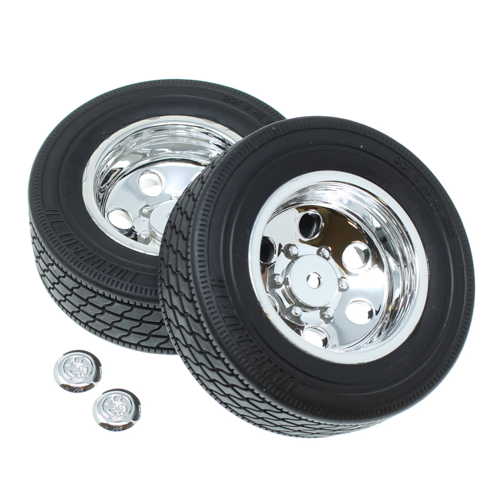 REDCAT - RER23601 Pre-mounted Trailer Tires and Wheels(1pr) (RER23601)
