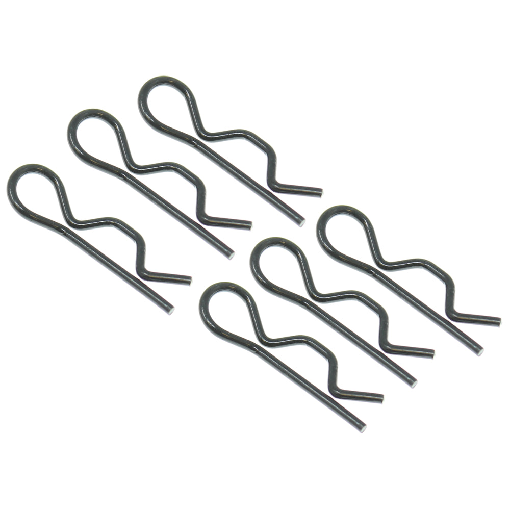REDCAT - RER13469 Black Body Clip (6pcs) (RER13469)