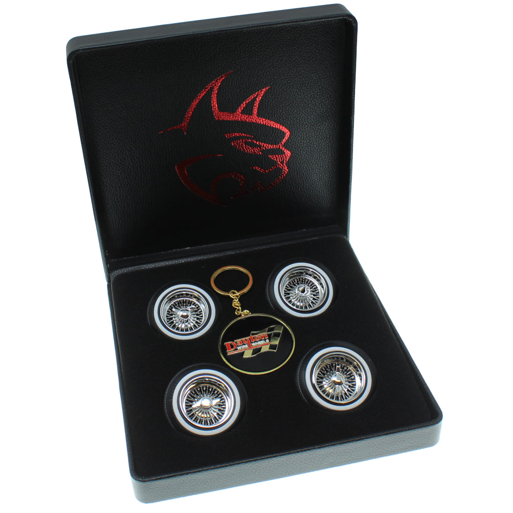 REDCAT - RER17088 Dayton Wire Wheel Set(Chrome)(4pcs) (RER17088)