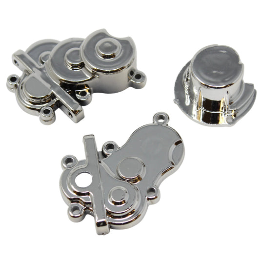 REDCAT - RER14525 Transmission Case w/ Gear Cover (Chrome) (1set) (RER14525)