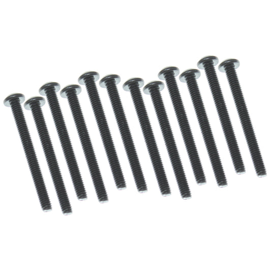REDCAT - RER19112 4x30mm Button Head Hex Machine Thread Screws (12pcs) (RER19112)