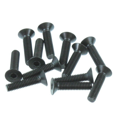 REDCAT - BS810-097 4x18mm Countersunk Hex Machine Thread Screws (12pcs) (BS810-097)
