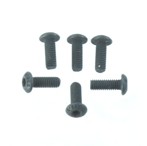 REDCAT - 3x8mm Button Head Hex Machine Thread Screws (6pcs) (126308BU)