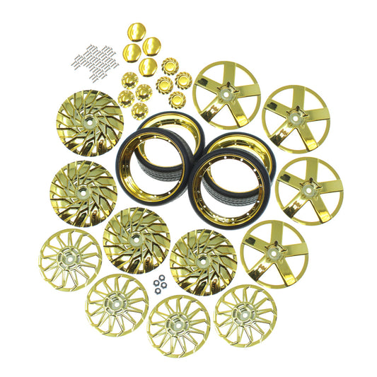 REDCAT - RER19791 Gold 26” Wheel & Tire Combo Kit (3 Styles) (RER19791)