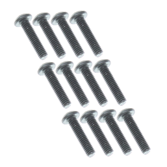 REDCAT - 50101 3x12mm Button Head Hex Machine Thread Screws (12pcs) (50101)