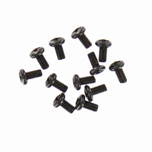 REDCAT - 3x6mm Button Head Phillips Machine Thread Screws (12pcs) (BS702-057)