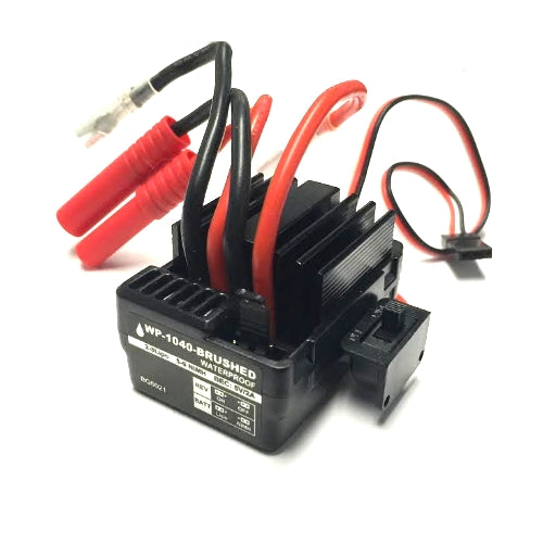 REDCAT - HW-WP-1040-BRUSHED Hobbywing 1/10 Brushed Waterproof ESC(Banana Plug)(1pc) (HW-WP-1040-BRUSHED)