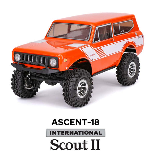 REDCAT - Ascent-18 International Scout II - 1/18 Scale Brushed Electric Rock Crawler (Orange)