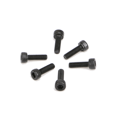 REDCAT - 3x10mm Cap Head Hex Machine Thread Screws (6pcs) (126310C)