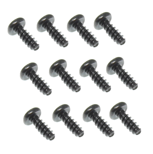 REDCAT - BS903-072RR 3x8mm Button Head Phillips Self Tapping Screws (12pcs) (BS903-072RR)