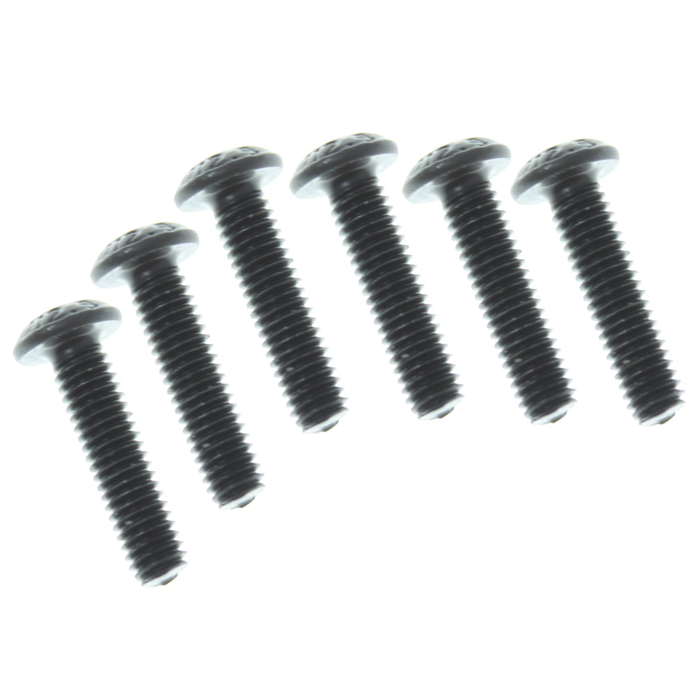 REDCAT - RER12697 3x12mm Button Head Hex Machine Thread Screws (6pcs) (RER12697)