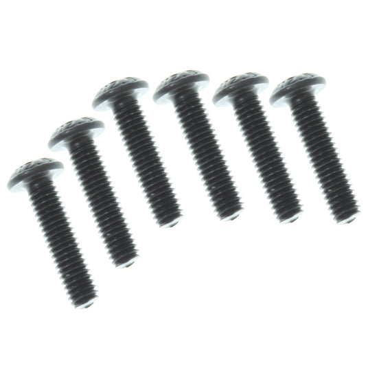 REDCAT - RER12697 3x12mm Button Head Hex Machine Thread Screws (6pcs) (RER12697)