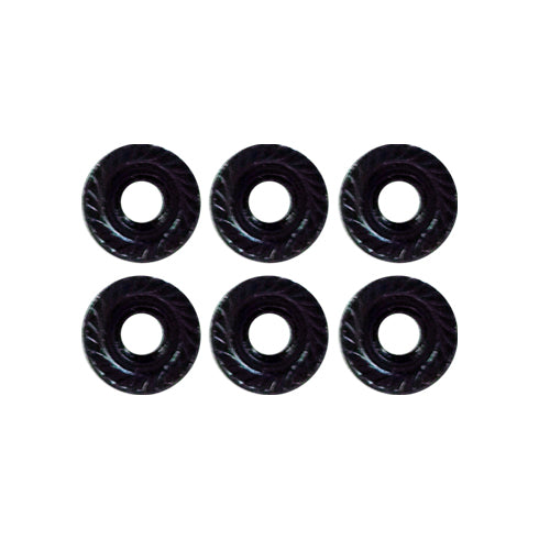 REDCAT - 4mm Serrated Flange Nuts (6pcs) (BS205-012)