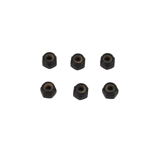 REDCAT - 02102 3mm Steel Nylon Insert Locknuts (6pcs) (02102)