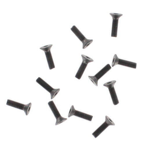 REDCAT - BS903-067 3x10mm Countersunk Hex Machine Thread Screws (12pcs) (BS903-067)