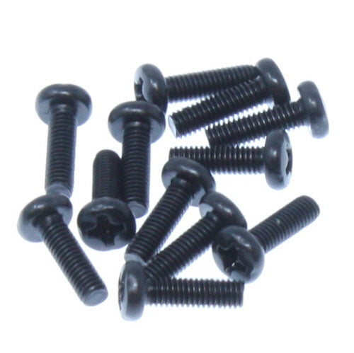 REDCAT - BS903-079RR 3x10mm Button Head Phillips Machine Thread Screws (12pcs) (BS903-079RR)
