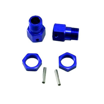 REDCAT - 50025 Wheel Hex W/ Nuts(23mm)(Aluminum)(Blue)(2pcs) (50025)
