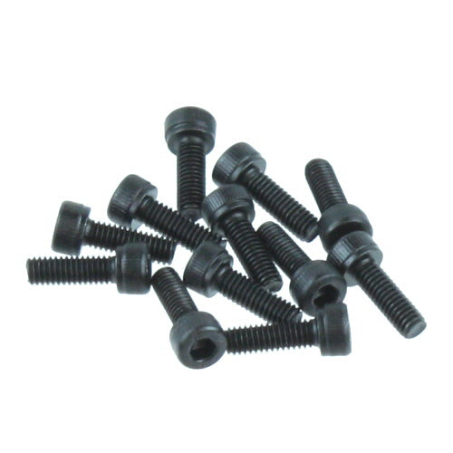 REDCAT - BS819-032 4x12mm Cap Head Hex Machine Thread Screws (12pcs) (BS819-032)