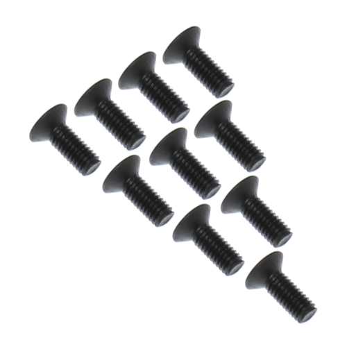 REDCAT - RER11383 3x8mm Countersunk Hex Machine Thread Screws (10pcs) (RER11383)