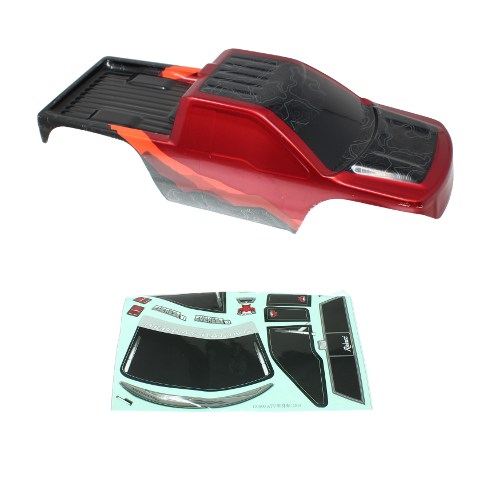 REDCAT - 18034 1/10 Rock Crawler Body(Red/Black)(1pc) (18034)