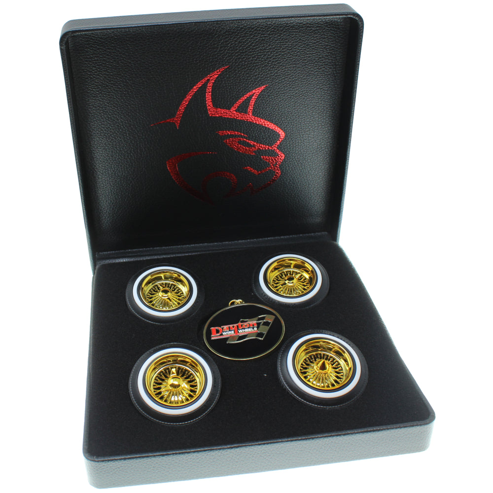 REDCAT - RER17089 Dayton Wire Wheel Set(Gold)(4pcs) (RER17089)