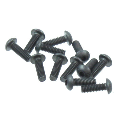 REDCAT - BS501-056 4x12mm Button Head Hex Machine Thread Screws (12pcs) (BS501-056)