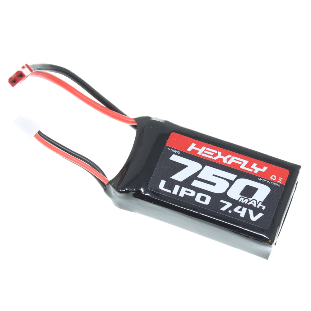 REDCAT - RER31100 2 cell 7.4v 750mah Lipo Battery w/ JST connector  (1pc) (RER31100)