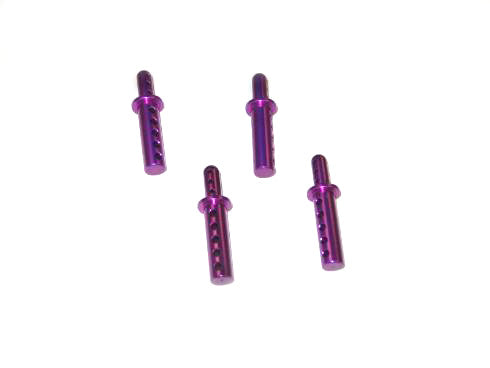 REDCAT - 08047 Aluminum body post (Purple) (4pcs) (08047)