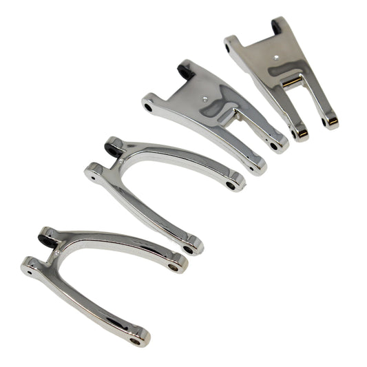 REDCAT - RER14524 Front Upper and Lower Arms (Chrome) (1set) (RER14524)