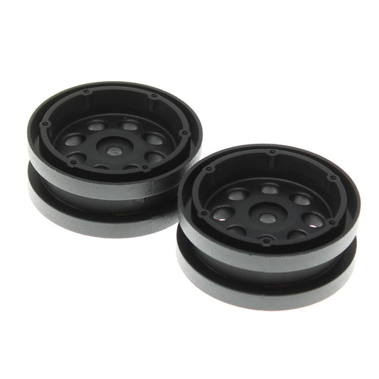 REDCAT - RER12107 Beadlock Wheels No Rings (Black)(Plastic)(2pcs) (RER12107)