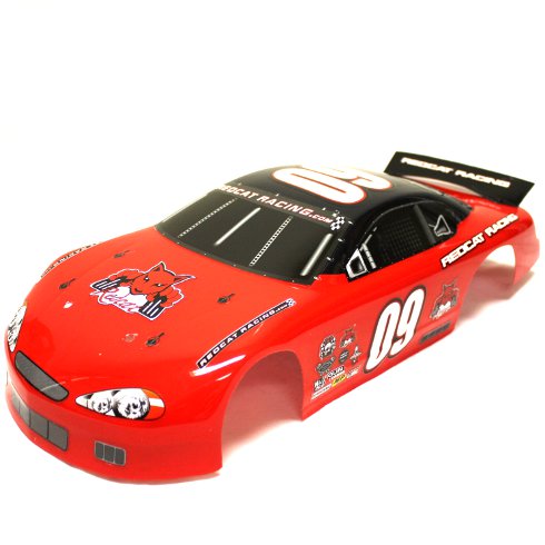 REDCAT - RC09-N 1/10 200mm On Road Stock Car Body(Red)(1pc) (RC09-N)