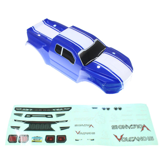 REDCAT - RER13658 1/16th Truck Body W/ Stickers (Blue)(1pc) (RER13658)