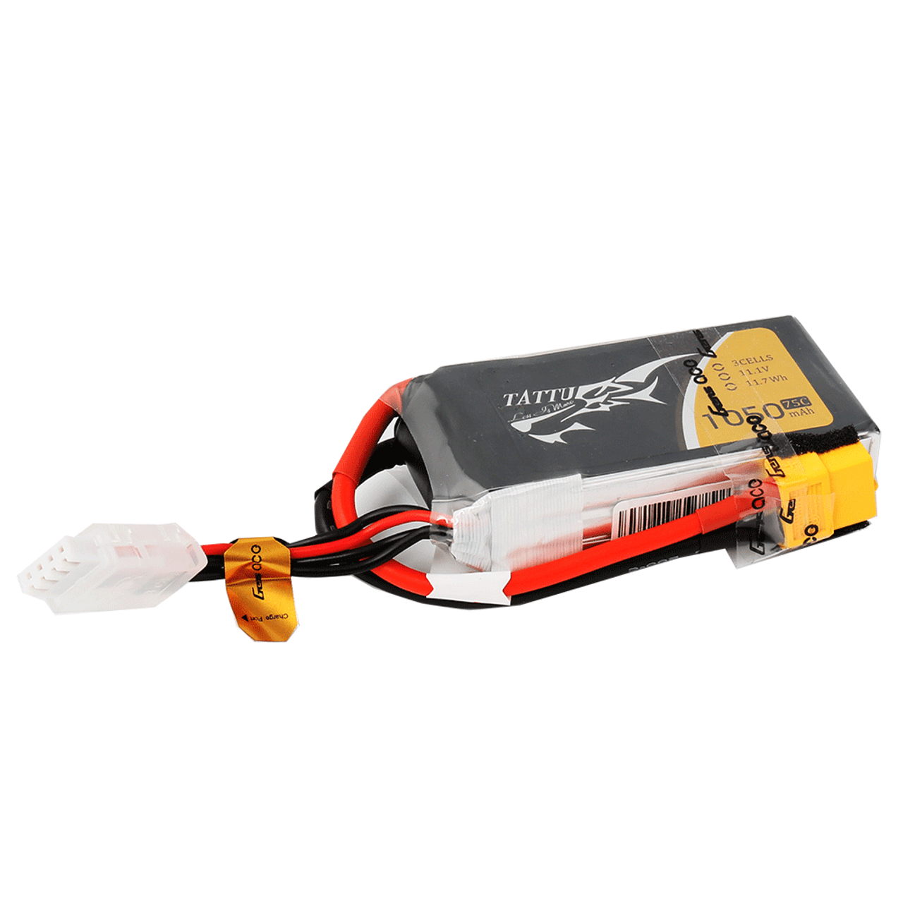 REDCAT - RER31324 Tattu 1050mAh 11.1V 75C 3S1P Lipo Battery Pack With XT60 Plug (RER31324)