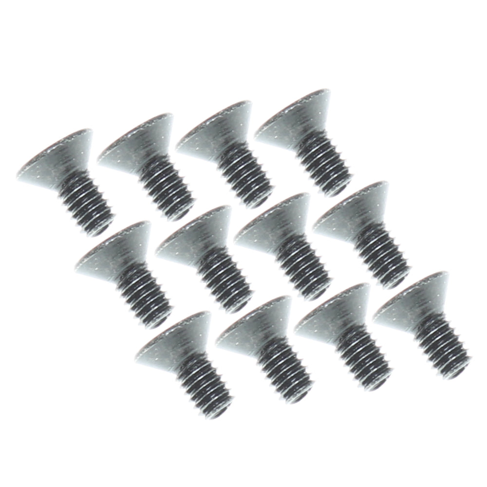 REDCAT - 07168 4x8mm Countersunk Hex Machine Thread Screws (12pcs) (07168)