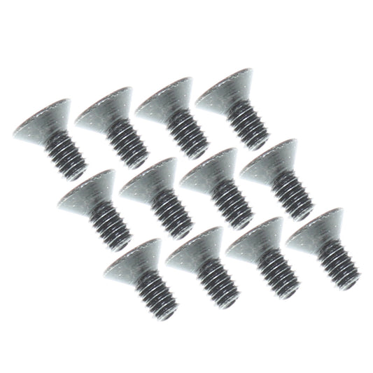 REDCAT - 07168 4x8mm Countersunk Hex Machine Thread Screws (12pcs) (07168)