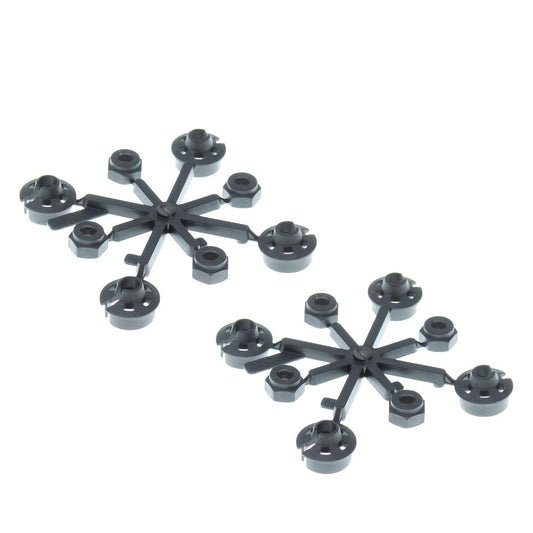 REDCAT - RER12618 Lower Shock Cap & Spring Retainers(8pcs) (RER12618)