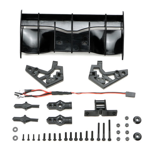 REDCAT - Rear Wing Set with LEDs(Black)(1set) (510191)