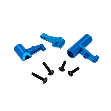 REDCAT - 122057 Aluminum servo saver & bell crank set (Blue) (1set) (122057)