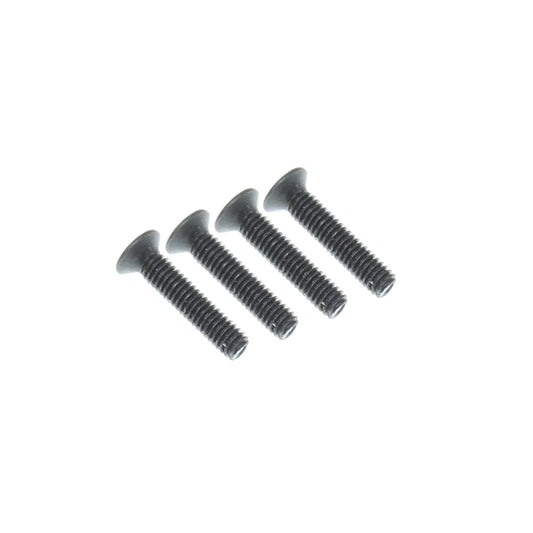 REDCAT - RER24834 2.5x12mm Countersunk Hex Machine Thread Screws (4pcs) (RER24834)