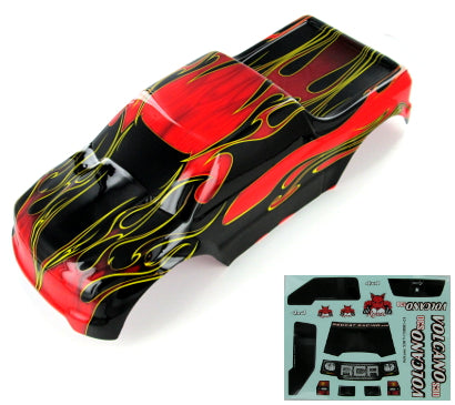 REDCAT - 88049-R 1/10th Truck Body(Red/Flame)(1pc) (88049-R)