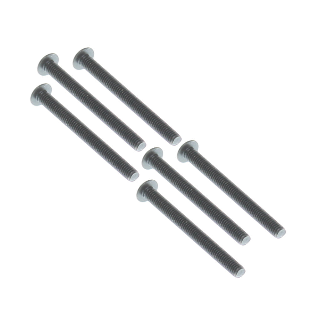 REDCAT - RER12713 3x30mm Button Head Hex Machine Thread Screws (6pcs) (RER12713)