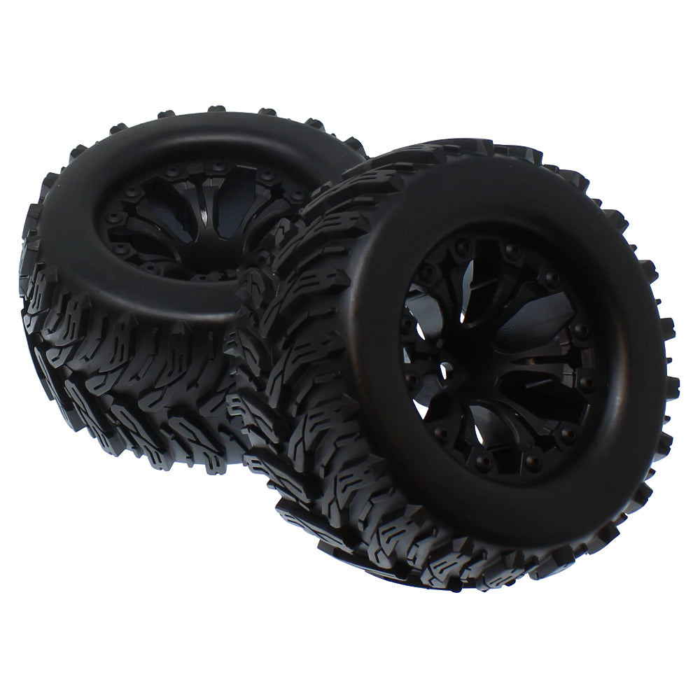 REDCAT - Pre-mounted 1/10th Wheels and Tires (1pr) (70121)