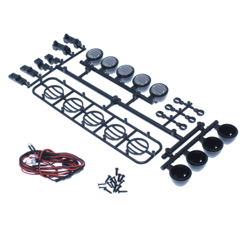 REDCAT - HX-LED-001B Hexfly LED Crawler Light Bar Set(White LED)(Black)(1pc) (HX-LED-001B)