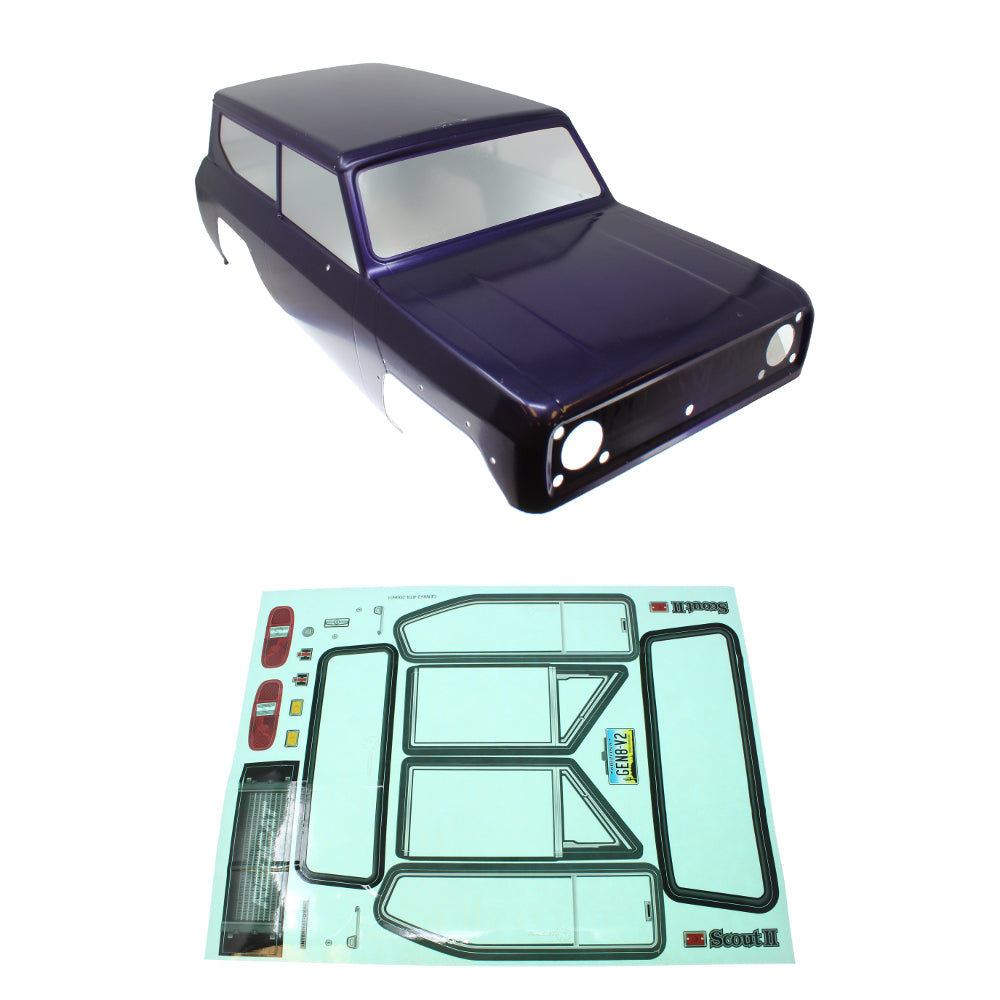 REDCAT - RER13195 Scout II Body W/ Sticker Sheet (Pre-Cut)(Purple)(1pc) (RER13195)