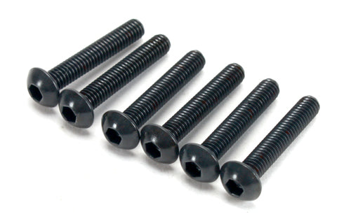 REDCAT - 3.5x20mm Button Head Hex Machine Thread Screws (6pcs) (123520BU)